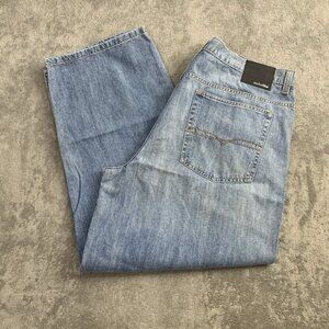 Anchor Blue Jeans Mens 40x29” Blue Baggy Denim Vintage Y2K Skater Wide Leg